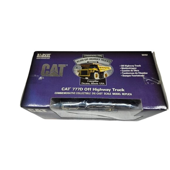 CAT 777D Off Highway Truck 1:50 Scale Diecast Model Dump Truck 55157 NORSCOT - Picture 2 of 16